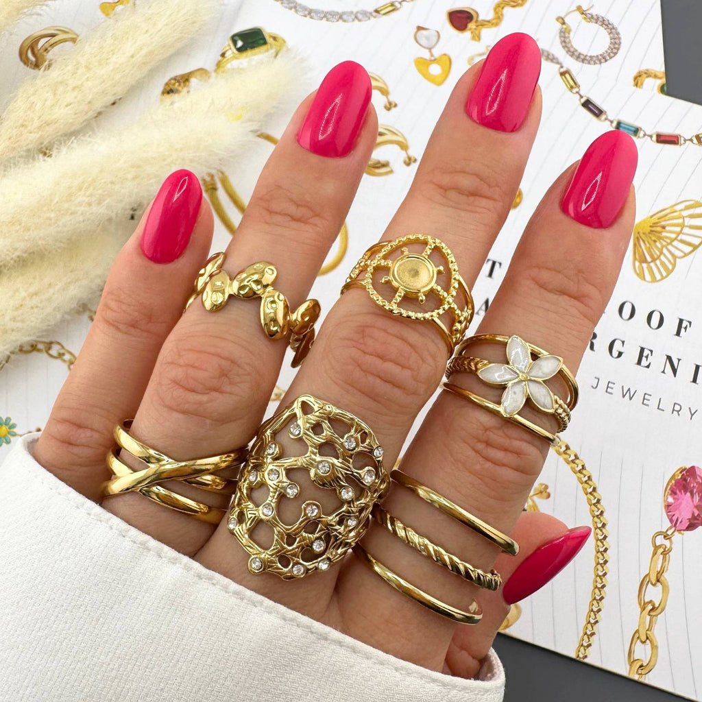 Bársonyos Fény, 18K Gold Plated Steel