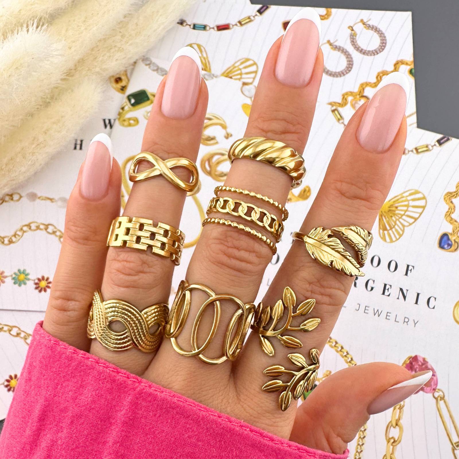 Selyemút, 18K Gold Plated Steel