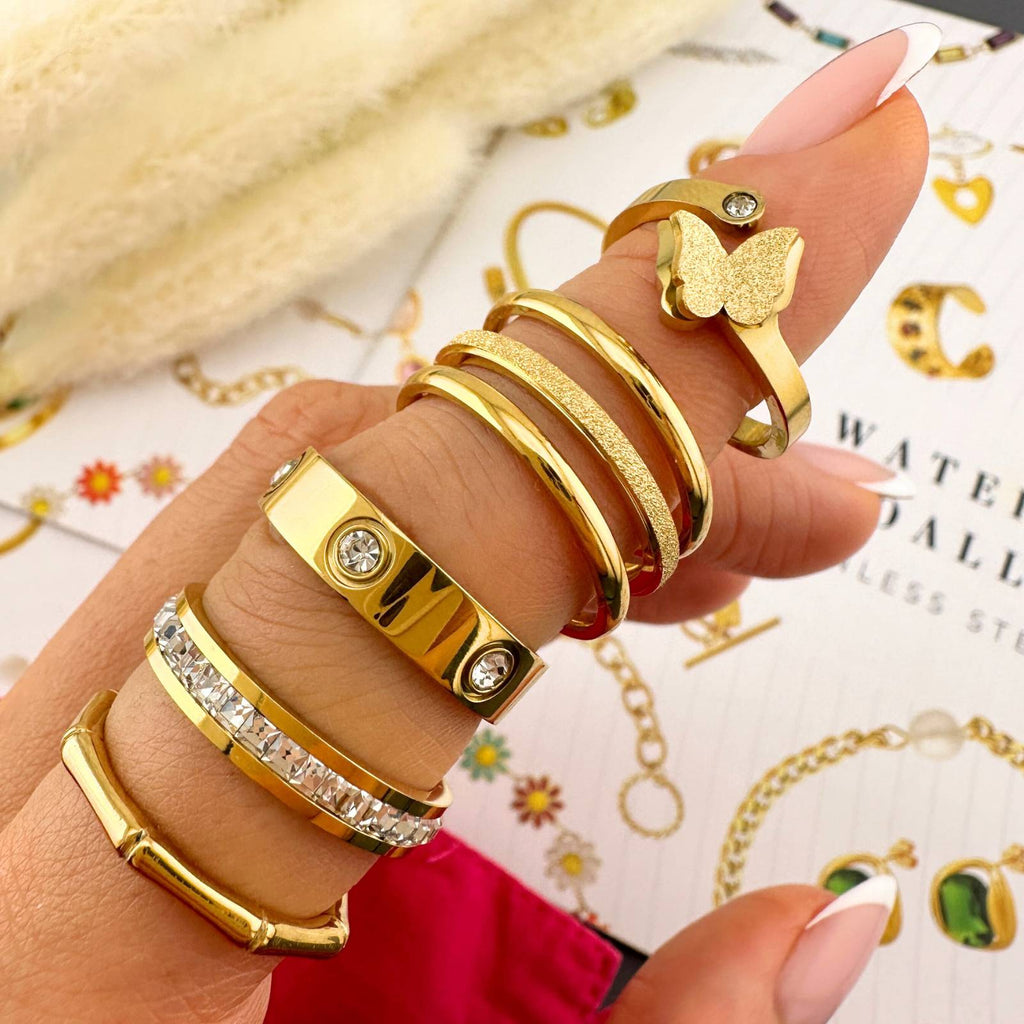 Csillagfény, 18K Gold Plated Steel