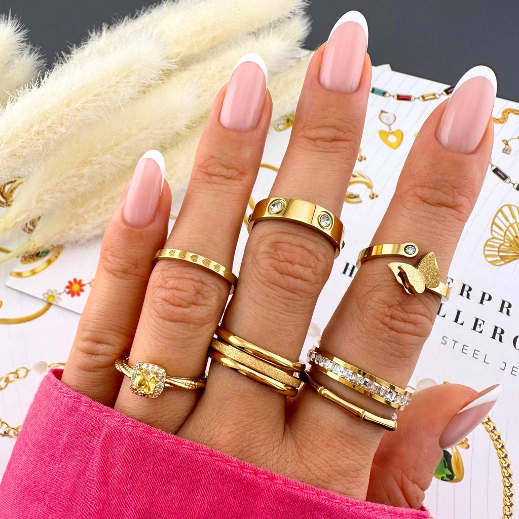 Csillagfény, 18K Gold Plated Steel