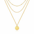 Necklace, 18K Gold Plated Steel