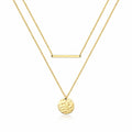 Necklace, 18K Gold Plated Steel