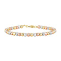 Bracelet, 18K Gold Plated Steel