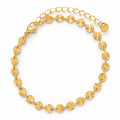 Bracelet, 18K Gold Plated Steel