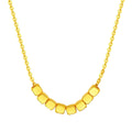 Necklace, 18K Gold Plated Steel