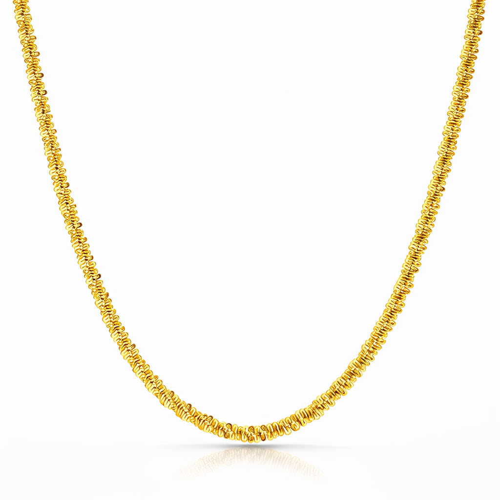 Necklace, 18K Gold Plated Steel