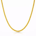 Necklace, 18K Gold Plated Steel