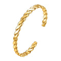 Bracelet, 18K Gold Plated Steel