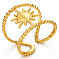 Ring, 18K Gold Plated Steel