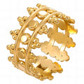 Ring, 18K Gold Plated Steel