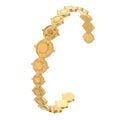Sun Bracelet, 18K Gold Plated Steel