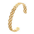 Bracelet, 18K Gold Plated Steel