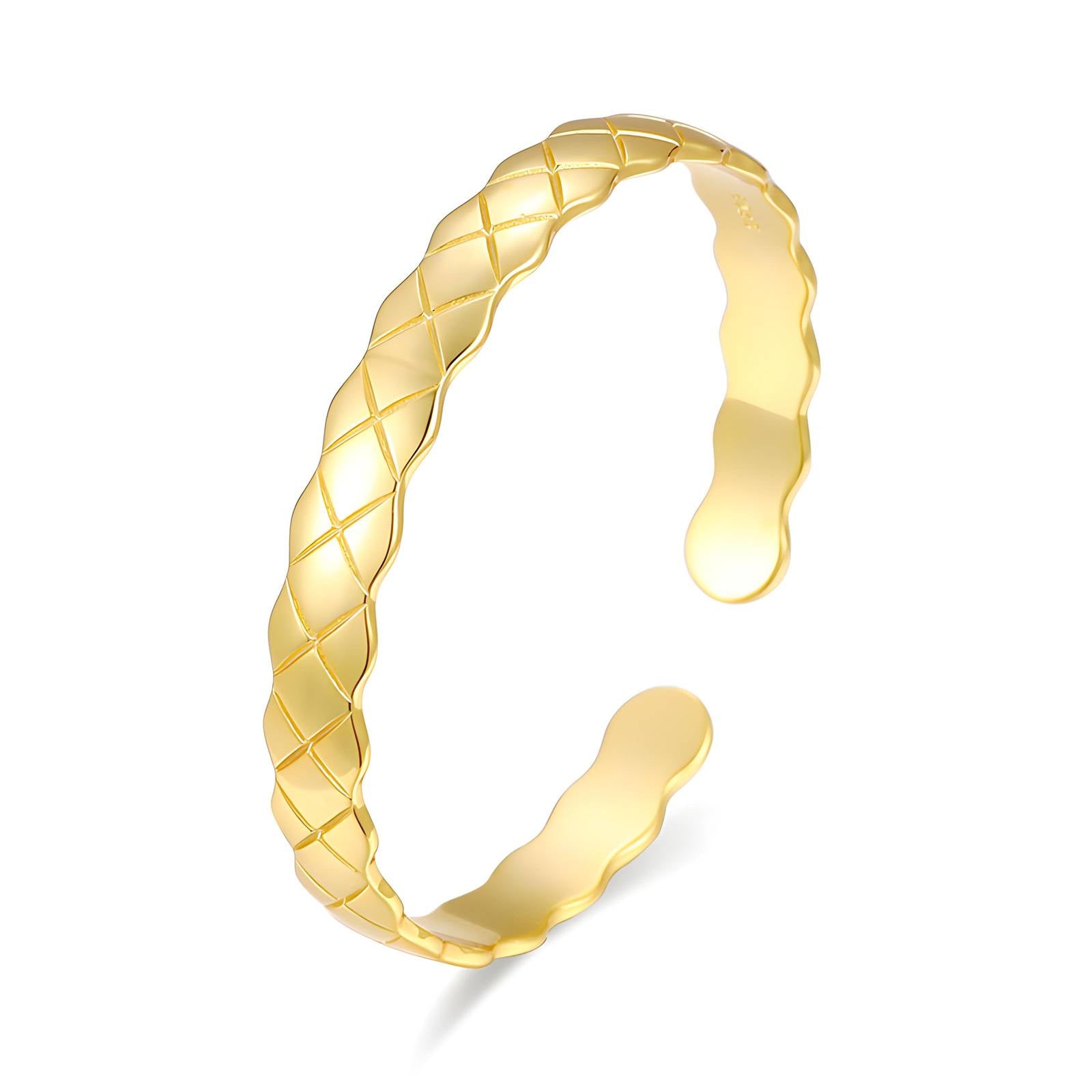 Bracelet, 18K Gold Plated Steel