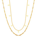 Necklace, 18K Gold Plated Steel
