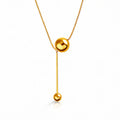 Necklace, 18K Gold Plated Steel