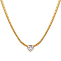 Hearts Necklace, 18K Gold Plated Steel