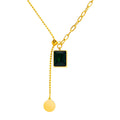 Necklace, 18K Gold Plated Steel