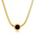 Necklace, 18K Gold Plated Steel