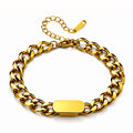 Bracelet, 18K Gold Plated Steel
