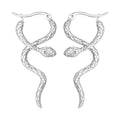 Snake Earrings, Stainless Steel