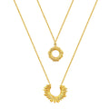 Necklace, 18K Gold Plated Steel