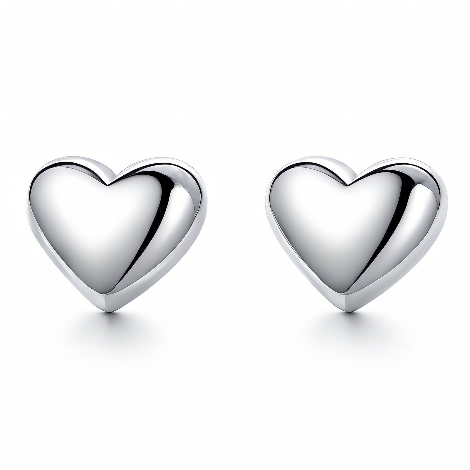 Hearts Earrings, Stainless Steel