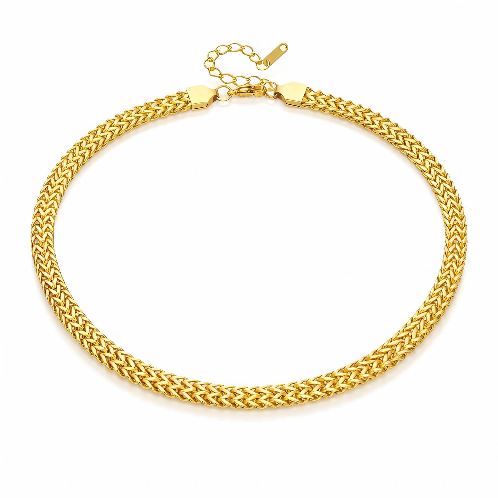 Necklace, 18K Gold Plated Steel