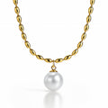 Necklace, 18K Gold Plated Steel