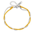 Bracelet, 18K Gold Plated Steel