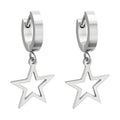Star Earrings, Stainless Steel