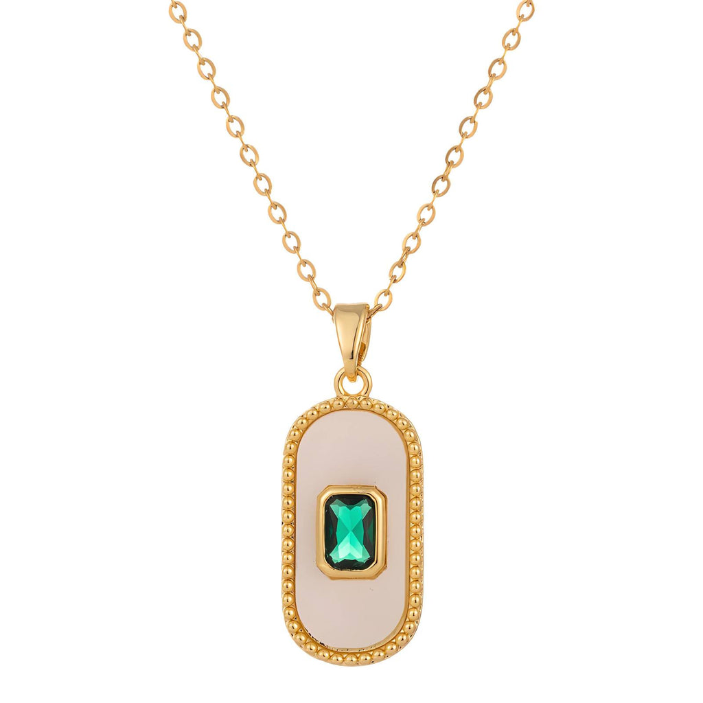 Necklace, 18K Gold Plated Steel