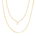 Necklace, 18K Gold Plated Steel