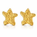 Stars Earrings, 18K Gold Plated Steel