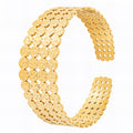 Bracelet, 18K Gold Plated Steel
