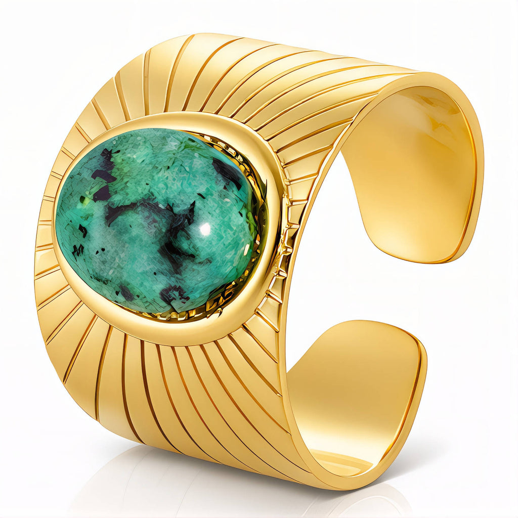 Ring, 18K Gold Plated Steel