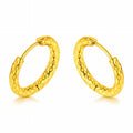 Earrings, 18K Gold Plated Steel
