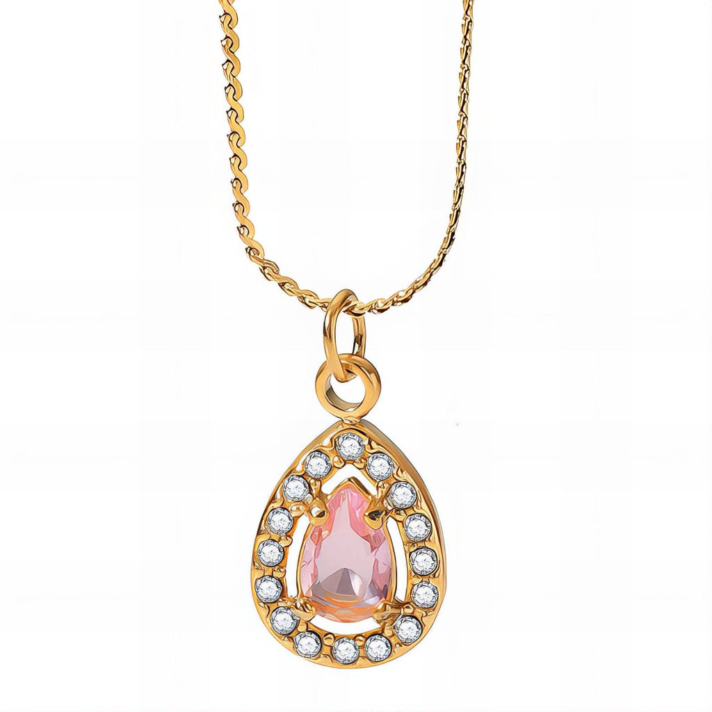 Necklace, 18K Gold Plated Steel