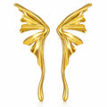 Earrings, 18K Gold Plated Steel