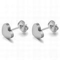 Hearts Earrings, Stainless Steel
