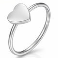 Hearts Ring, Stainless Steel