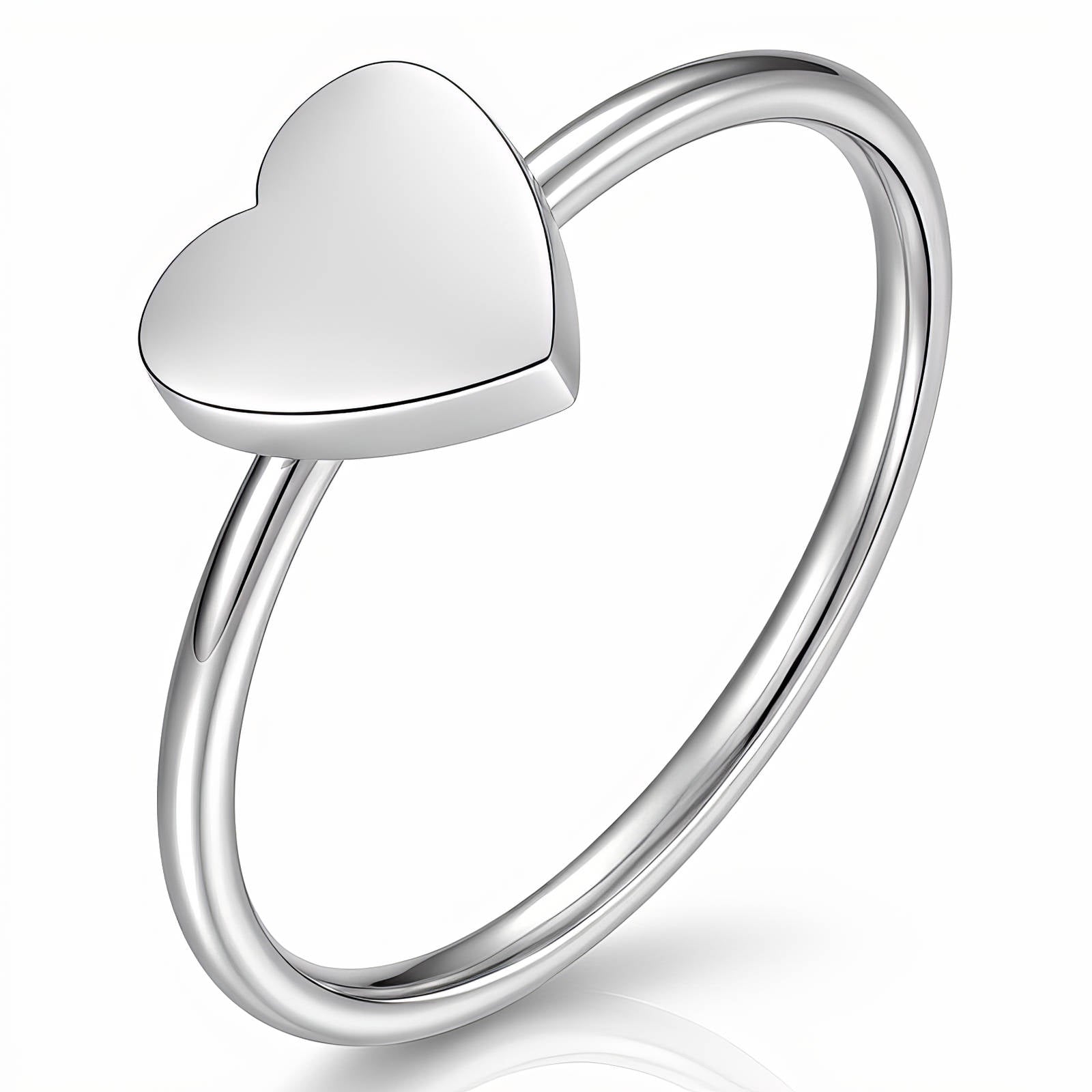 Hearts Ring, Stainless Steel