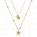 Necklace, 18K Gold Plated Steel