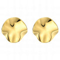 Earrings, 18K Gold Plated Steel