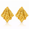 Earrings, 18K Gold Plated Steel