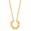 Necklace, 18K Gold Plated Steel