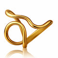 Ring, 18K Gold Plated Steel