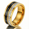 Ring, 18K Gold Plated Steel