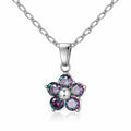 Flower Necklace, Stainless Steel