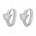 Hearts Earrings, Stainless Steel