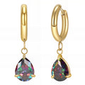 Earrings, 18K Gold Plated Steel